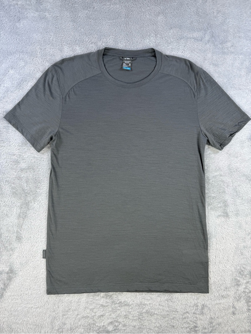 Icebreaker Merino Cool-Lite Men’s S Gray Wool Blend Performance T-Shirt